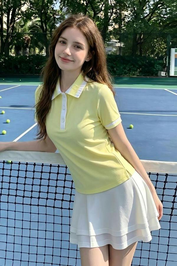 Anniou Women's Tennis Polo
