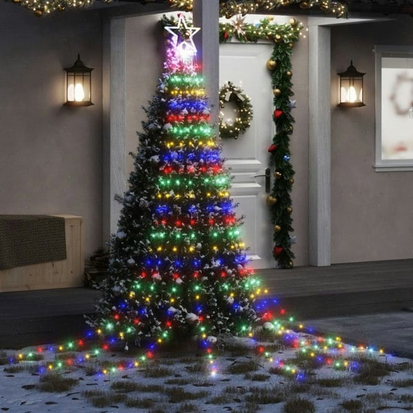 Berkfield Christmas Tree light 320 LEDs Colourful 375 cm