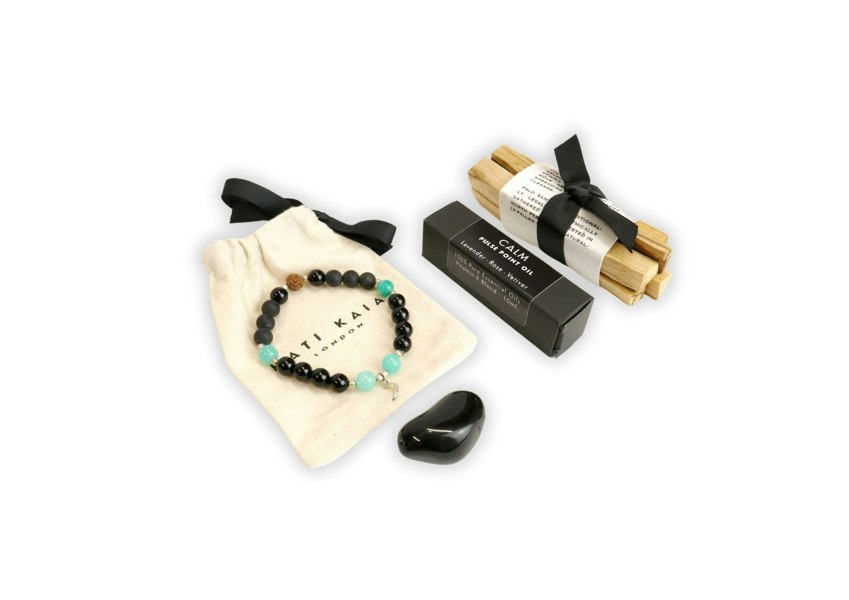 Mala Nyx Bracelet & Palo Santo Gift Box - Kati Kaia