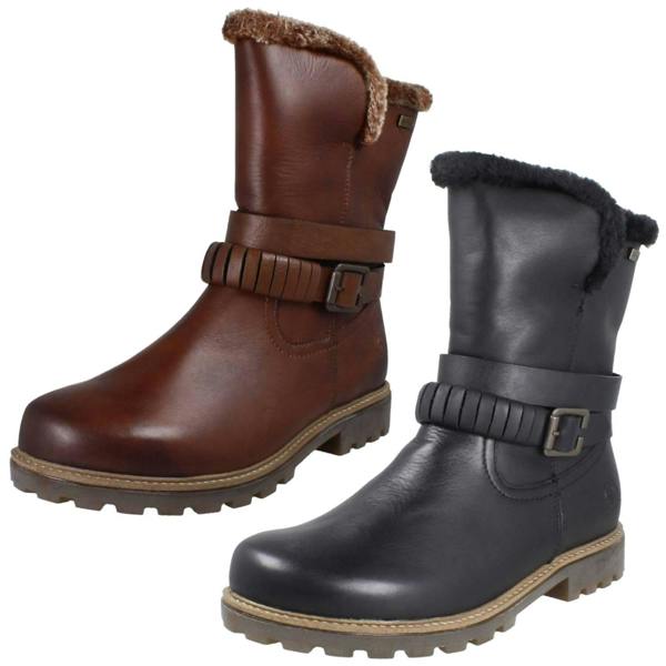 Remonte Ladies Remonte Wool Lined Mid Calf Boots D3C72