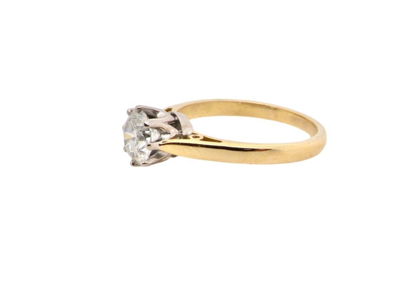 An iconic Solitaire Diamond Ring rear view