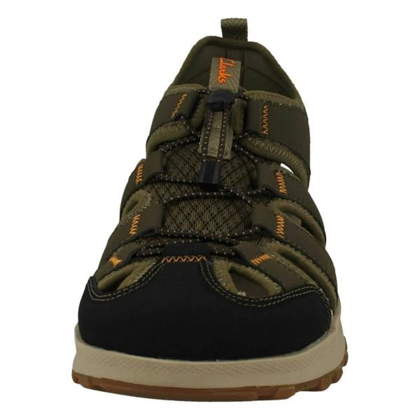 Clarks Mens Clarks Closed-Toe Mimic Grip Sole Sandals ATL Trek Wave