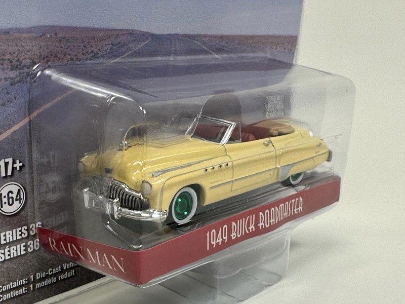 Greenlight Rain Man Charlie Babbitt 1949 Buick Roadmaster Chase Model 1:64 44960C