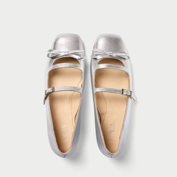 Calla Alexa Shoes - Silver Leather