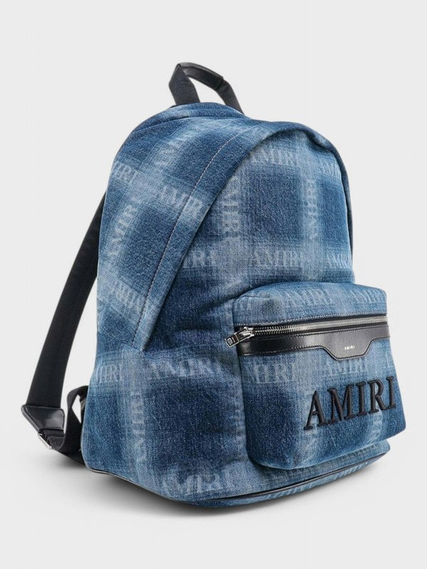 Amiri Classic Backpack Denim Clay Indigo/Black - Supplied FashionAmiri