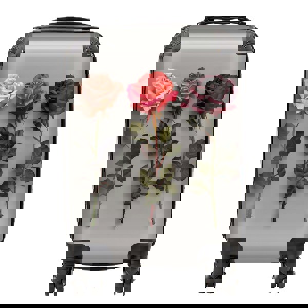 Warren Reed 3 Red And Pink Roses Suitcase