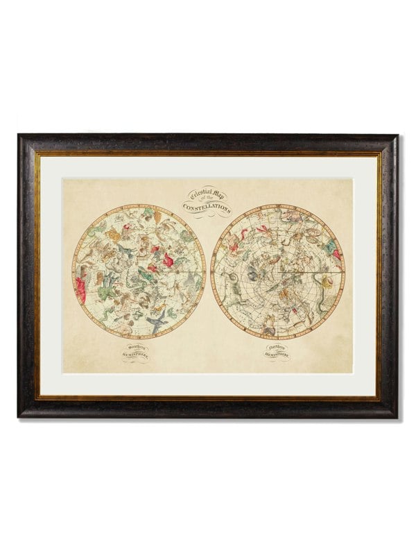 Exceptional Art c.1820 Map of the Constellations