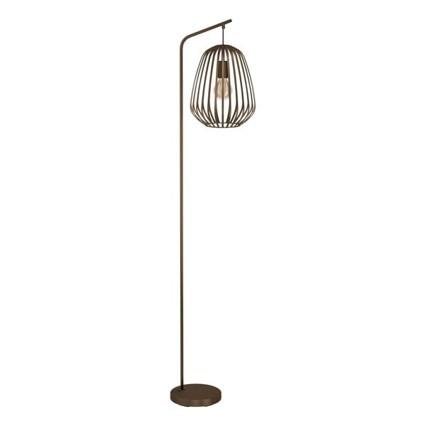 EGLO Espinal Black Steel Caged Style Contemporary Floor Lamp