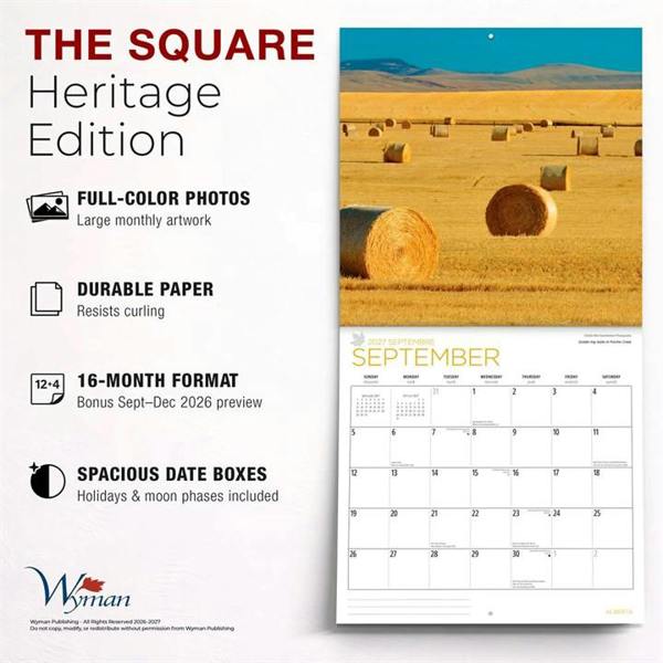 Alberta Calendar 2027, Wall Calendars, Month To View, Travel, Gift
