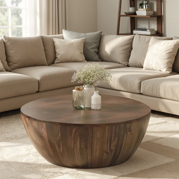 IH Design Monco Dark Mango Wood Coffee Table