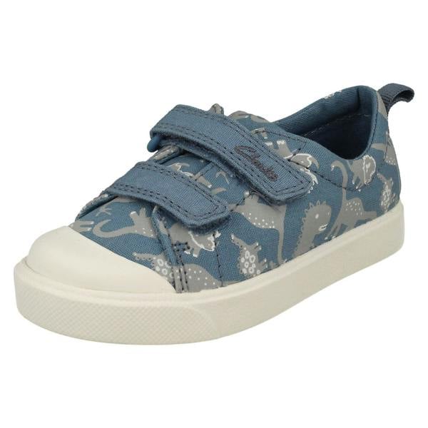 Clarks Boys Clarks Variety Detailed Canvas Shoes City Bright