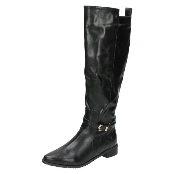 Spot On Ladies Spot On Knee High Winter Boots