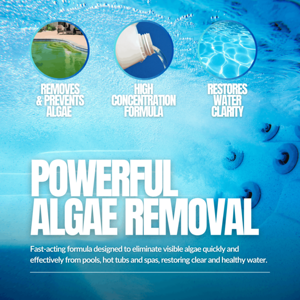 ProKleen Pro-Kleen Pool Algae Remover 10L - Removes & Prevents Algae Growth - High Concentration, Long-Lasting Professional Formula