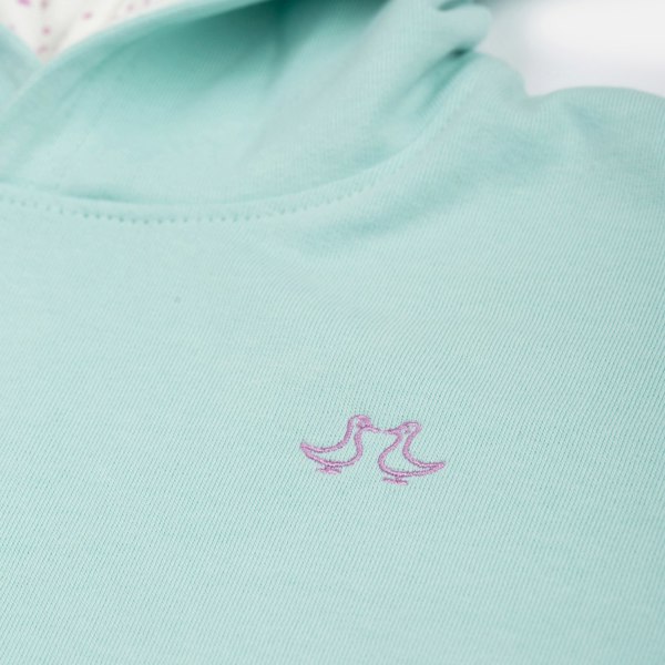 Luca and Rosa Light Blue Pull On Girls Hoodie