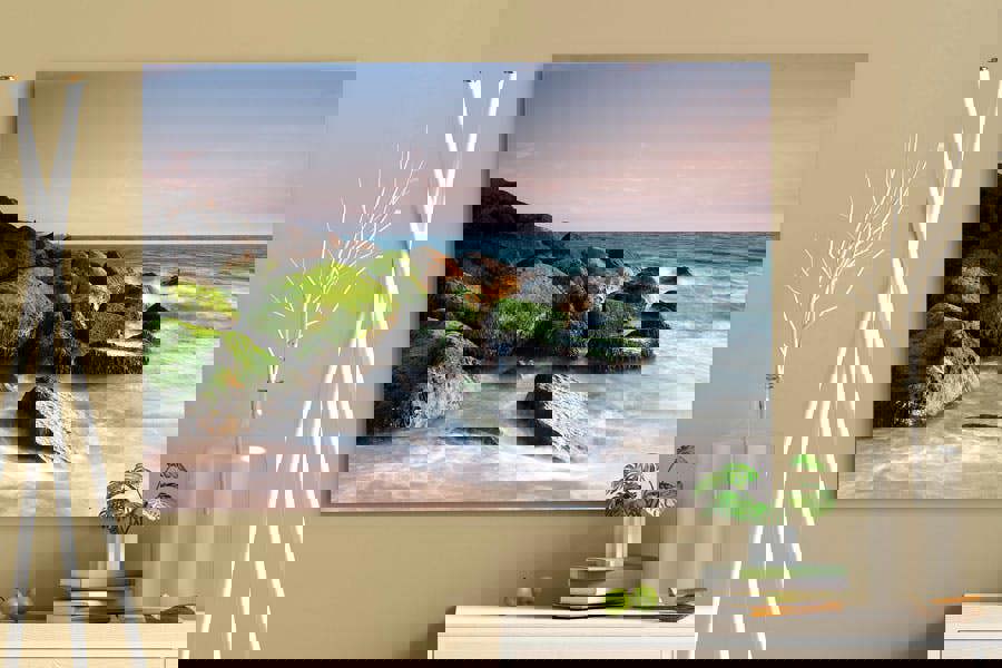 Keyhaven coast seascape art print