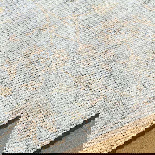 Livabliss Our Pnw Home Olympic-Vintage Grey Beige Yellow Traditional Boho Rug