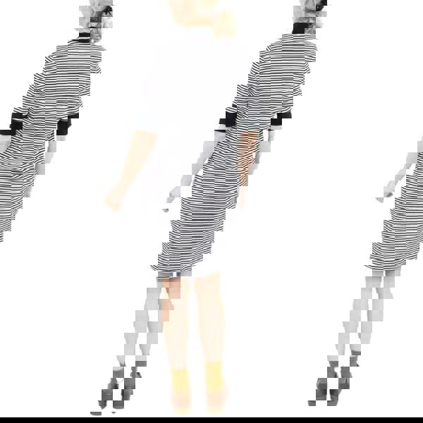 Fred Perry Womens/Ladies Striped T-Shirt Dress - White/Navy - 