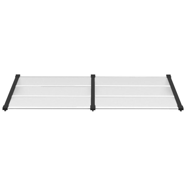 Berkfield Door Canopy Black and Transparent 199x90 cm Polycarbonate