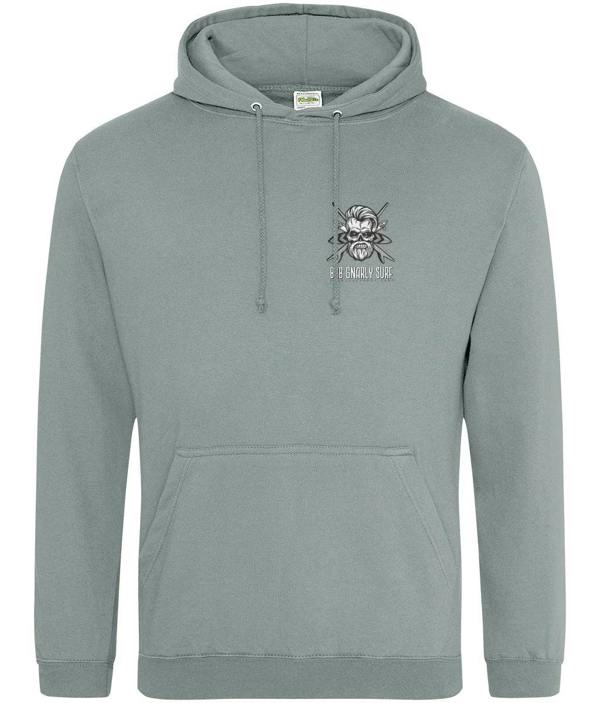 Bob Gnarly Surf Skull & Crossboards Classic Hoodie - Platinum Grey