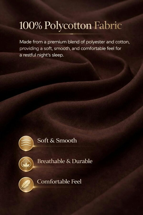 Night Zone Polycotton Fitted Sheet 25cm Deep – Soft Easy Care Elasticated Bedding