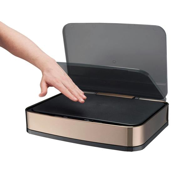 Cooks Professional Sensor Recycling Bin Lid for 75L | Black / Copper