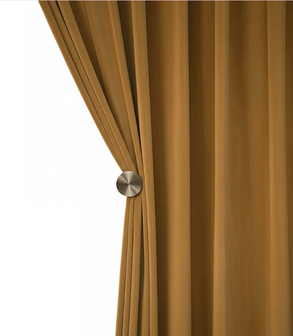 Anydrape 250cm Mustard High Quality Modern Velvet Blackout Curtains for Living Room Bedroom Dining Luxury Window Drape