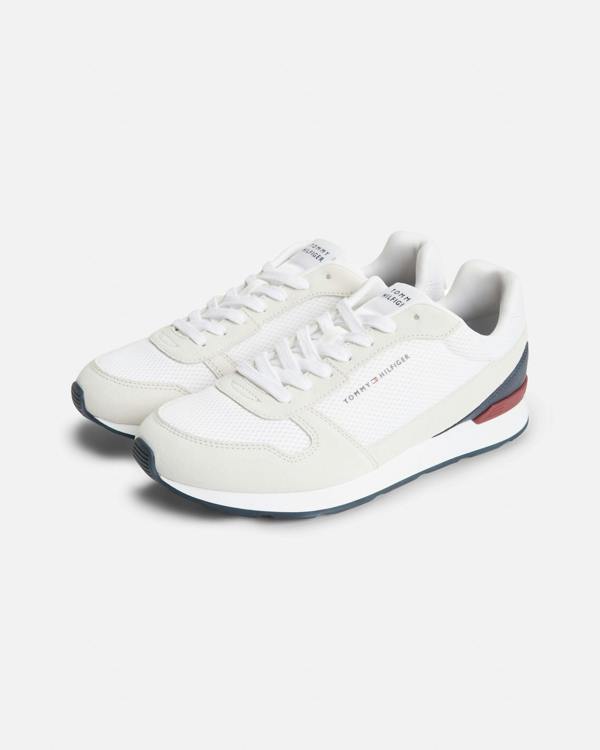 Tommy Hilfiger Light EVA Mens Mesh Trainers - Red/White/Blue