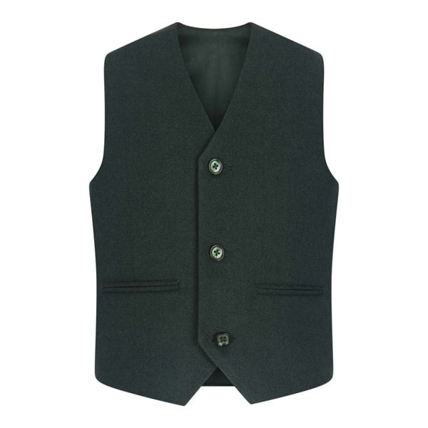 Green tweed waistcoat