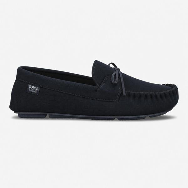 Totes HERRINGBONE LINED MOCCASIN Moccasins   in  Navy