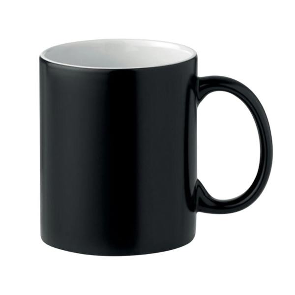 MidOcean Sublidark Sublimation 300ml Heat Changing Mug - Black - 