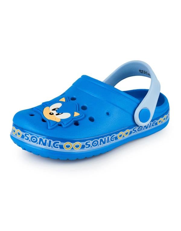 Sonic the Hedgehog Boys Blue Character Clogs