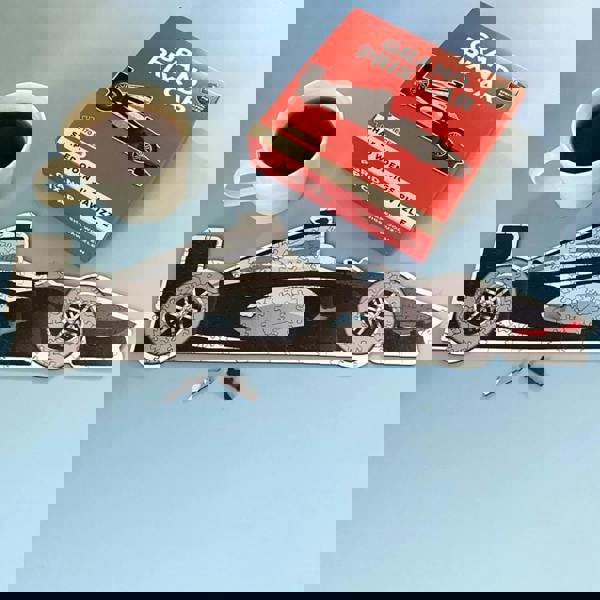 Me and My Car Grand Prix Car Shaped Wooden Jigsaw Puzzle