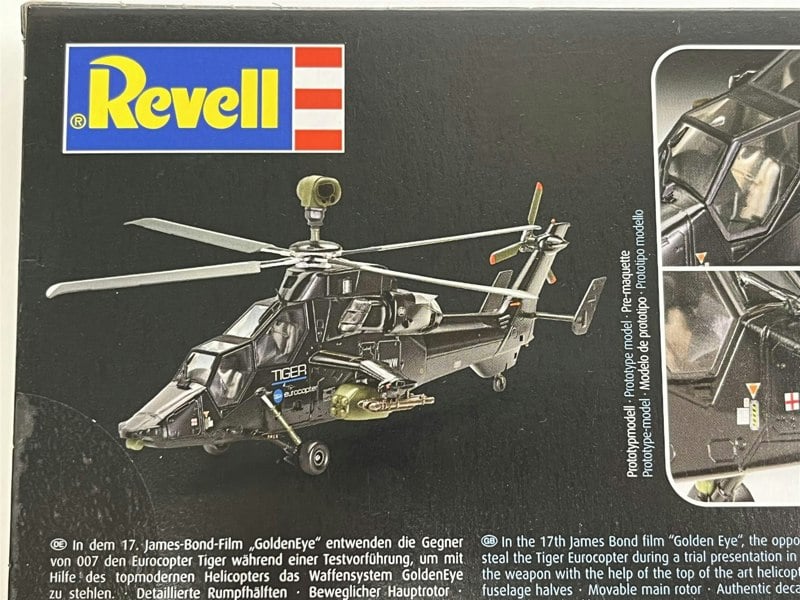 Revell James Bond 007 Goldeneye Eurocopter Tiger 1:72 Scale Model Kit Revell 05654