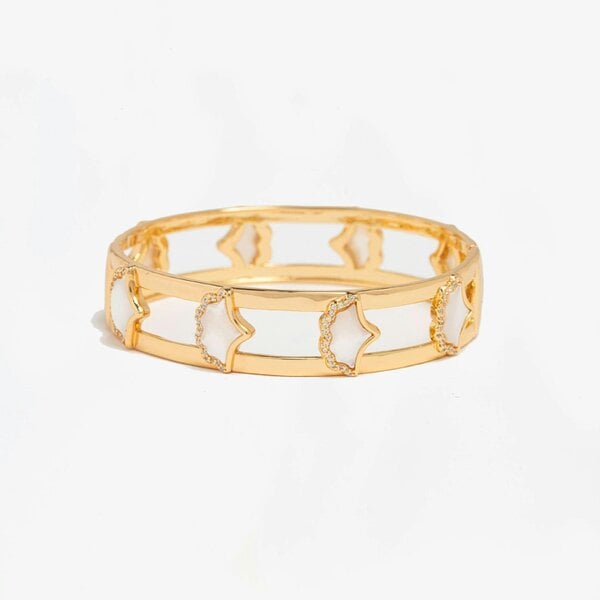 Uchi & Soto Gingko Gold Shell Bangle