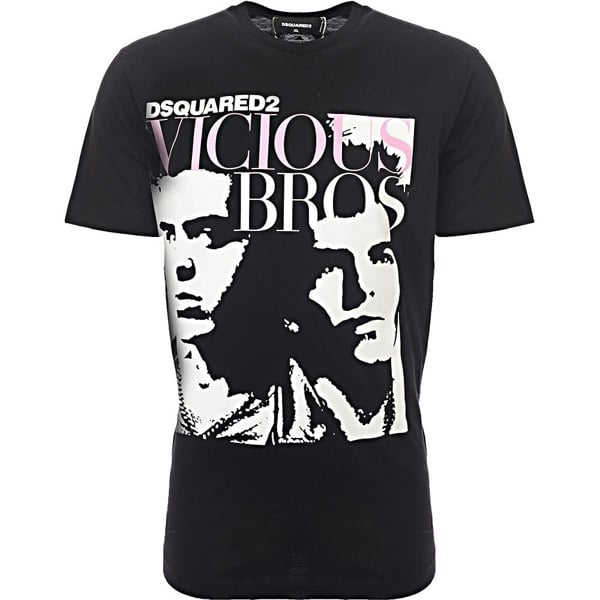 Dsquared2 Mens Short Sleeve T-Shirts In Black