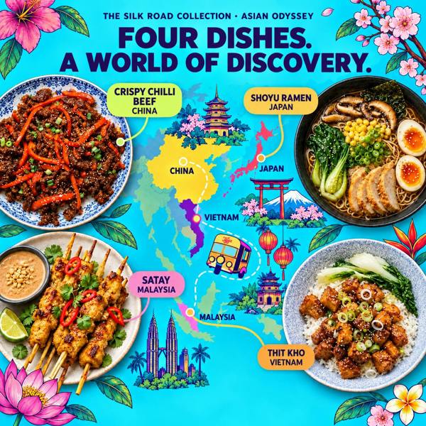 Tyga Foods Asian Odyssey Recipe Kit Gift Set