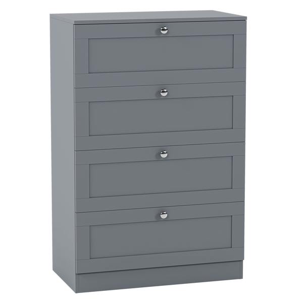 Vida Designs Altino 4 Drawer Chest, Black