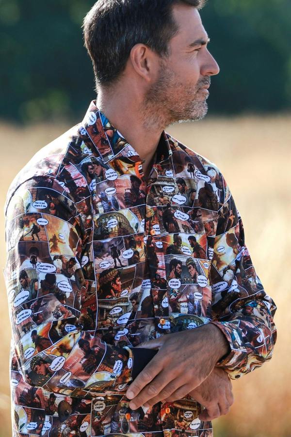 GLADIATOR ARENA TENCEL PRINT SHIRT - WARRIOR'S CHOICE - Claudio Lugli Shirts