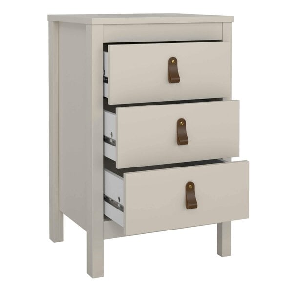 Wyld Haus Wildberry Cashmere Bedside Table 3 Drawers