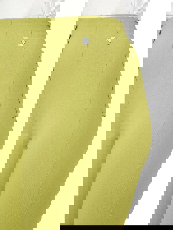 PennyPlain Cropped Bengaline Capri Trousers - Pistachio