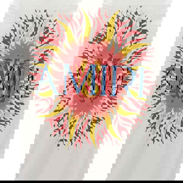 Amiri Sun Logo T-Shirt   in  White