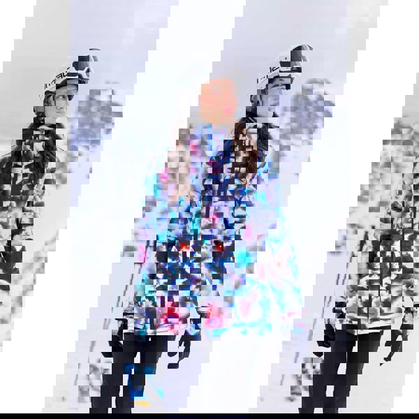 Animal Womens Edge Graphic Print Ski Jacket - Blue