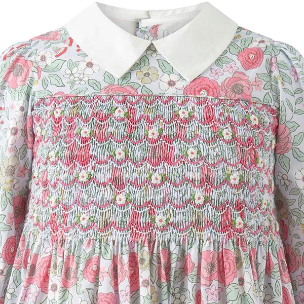 Rachel Riley Prairie Floral Smocked Dress