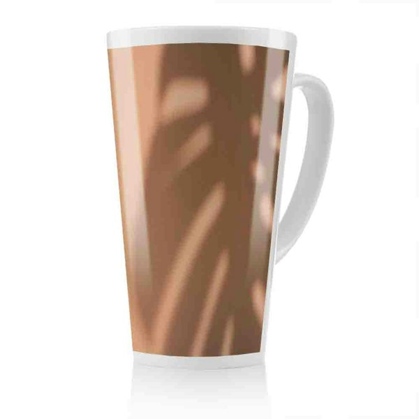 Benjamin Tate Design Monstera Shadow Latte Mug