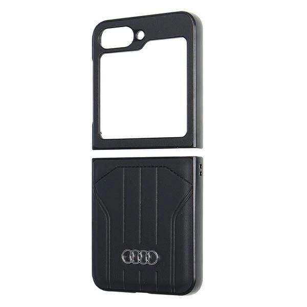 Audi Synthetic Leather Hardcase for Samsung Galaxy Z Flip 6 Black - AU-TPUPCFlip6-Q5/D1-BK