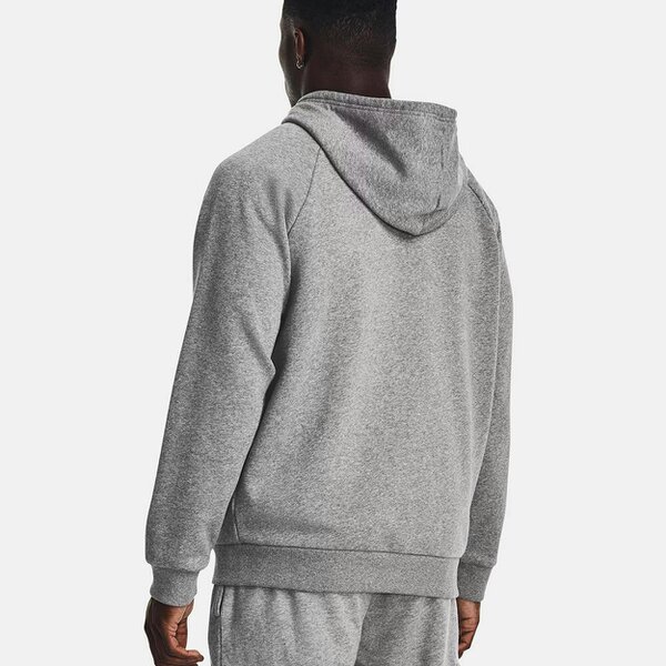 Under Armour Rival Fleece Full Zip Hoodie Grey