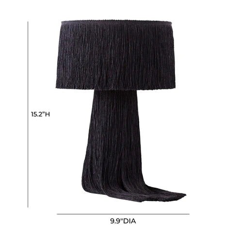 Furniture Edit Atolla Black Tassel Table Lamp