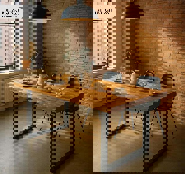 TRL Furniture Sleek & Slender Reclaimed Dining Table