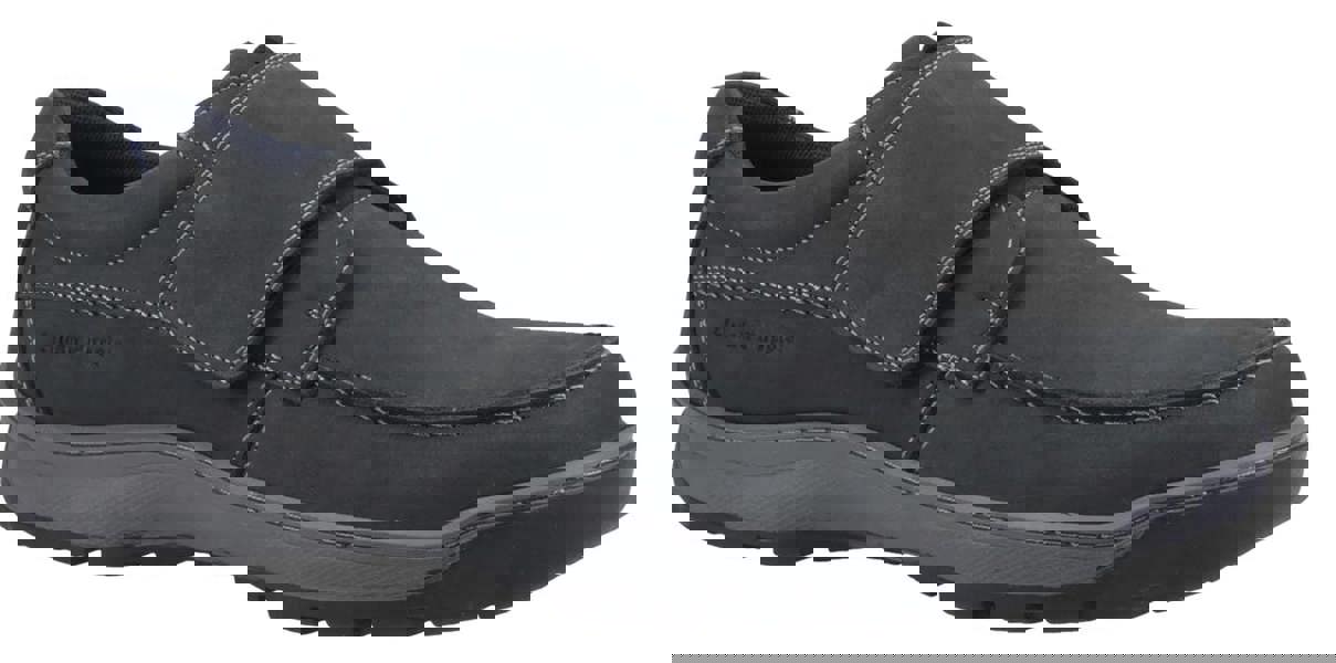 Hush Puppies Casper Mens Touch Fasten Slip On Smart Leather Shoes