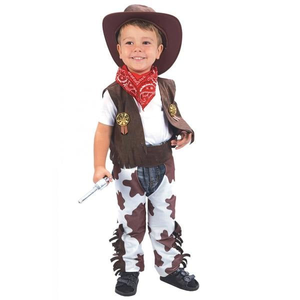 Bristol Novelty Toddler Cowboy Costume - Brown - 